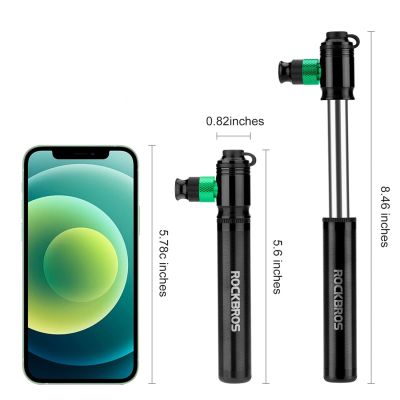 7. Rockbros HQ-75D-CO2 Manuelle CO2-Pumpe aus Aluminium – Schwarz