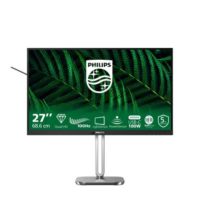14. Philips Monitor 27B2G5601/00 27" IPS 16:9 60Hz 4ms 2560x1440 300cd/m² HDMI:1 Silber
