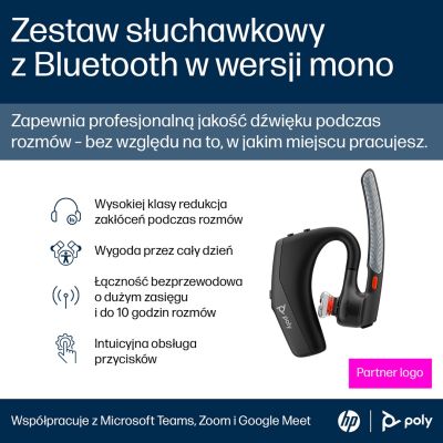 8. Poly Voyager Legend 30 Headset EMEA-INTL Englische Lokalisierung Eurostecker Einzelhandelsverpackung