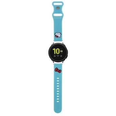 Hello Kitty Silikon-Katzenkopf-Universalband 20 mm - Blau