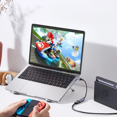 6. Ugreen CM489 40189 HDMI (Buchse) - USB-A / USB-C (Stecker) Aufnahmekarte - Grau