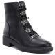 Damen-Winterstiefeletten mit Blockabsatz, schwarz, M.Daszyński SA252-16 SA252-1