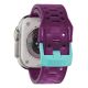 5. UAG Civilian – Silikonarmband für Apple Watch 44 mm–49 mm (Apple Watch 4–11, SE 1–3, Ultra 1–3) (Deep Purple Synth / Aqua)