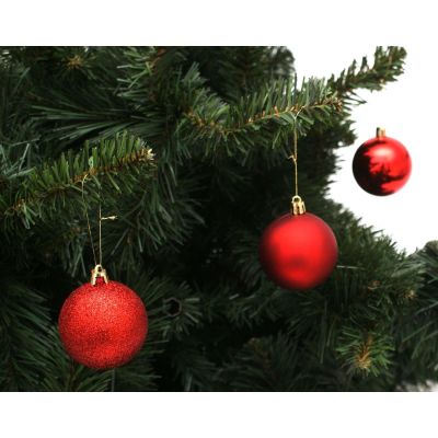 16. Dekorative Plastikkugeln, sicher, 9 Stück, Durchmesser 60 mm, rot