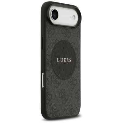 4. Guess 4G Circle Classic Logo MagSafe Hülle für iPhone Air - Schwarz