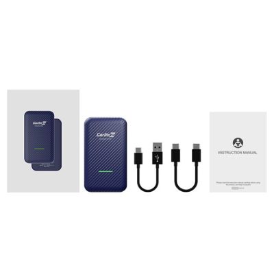 5. CARLINKIT 4.0 Adapter-Funkmodul für Android Auto & Apple CarPlay (blau)