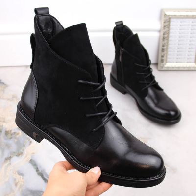 2. Isolierte flache Stiefeletten Potocki W WOL88C schwarz