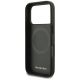 7. Mercedes Leather Laurel Leaves Stripes MagSafe Case für iPhone 17 Pro - Schwarz