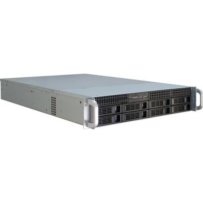 Inter-Tech IPC 2U-2408 Rack, Schwarz, Edelstahl