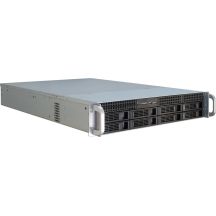Inter-Tech IPC 2U-2408 Rack, Schwarz, Edelstahl