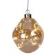 7. LED-Tropfenleuchte aus Glas, 10 cm, Gold