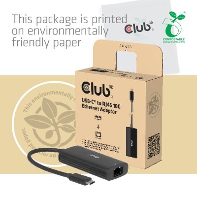 9. CLUB3D CAC-2531 Kabelgebundene Dockingstation USB 3.2 Gen 1 (3.1 Gen 1) Typ-C Schwarz