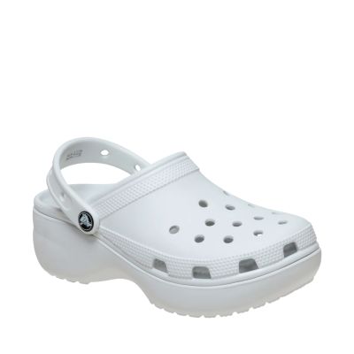 2. Crocs Classic Platform Damen-Clogs Off-White 206750 1NK