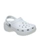 2. Crocs Classic Platform Damen-Clogs Off-White 206750 1NK