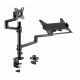 14. GEMBIRD Verstellbarer Schreibtischarm/Monitorhalterung + Notebookständer 17-32 Zoll, VESA 100x100 mm, bis zu 8 kg