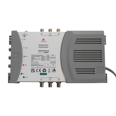 4. Triax 318601 Satelliten-Multischalter 5 Eingänge 6 Ausgänge