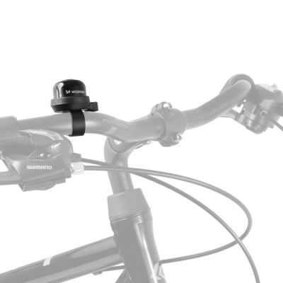 2. Wozinsky WDR-S2 Fahrradklingel für mechanische Aluminiumfahrräder – Schwarz