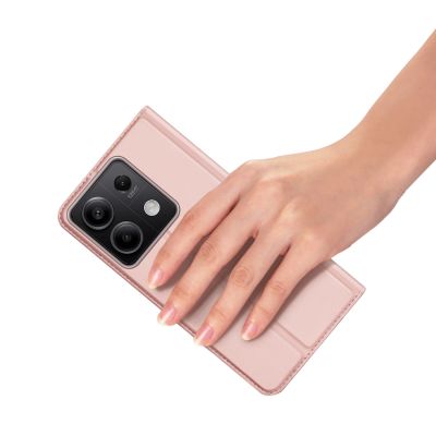 7. Dux Ducis Skin Pro Hülle mit Klappe und Kartenfach für Xiaomi Redmi Note 13 5G – Pink