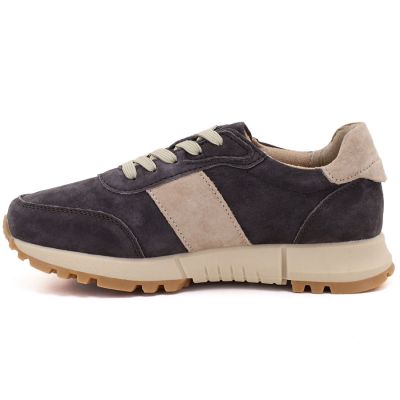 3. Damen-Lederschuhe, Sneaker, braun, Potocki 40354