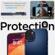 11. Spigen Thin Fit Hülle für iPhone 15 Plus – Blau