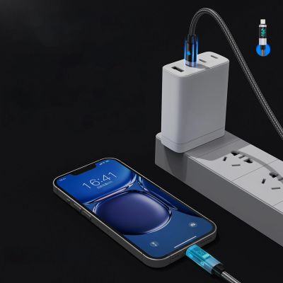 6. Orico LDC2L USB-C auf Lightning PD 29W Kabel mit LED-Anzeige 480 Mbit/s 2m - Schwarz