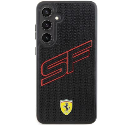 3. Ferrari Big SF Perforierte Hülle für Samsung Galaxy S24 – Schwarz