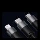 15. 3in1 USB - Micro-USB / Lightning / USB C 3,5A 1,2m Kabel Baseus StarSpeed - schwarz