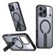 3. Hybrid Armor X Hülle für iPhone 17 Pro mit MagSafe-kompatiblem Ständer - Schwarz