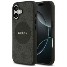 Guess 4G Circle Classic Logo MagSafe Hülle für iPhone 17 - Schwarz
