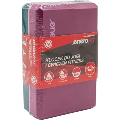 3. BLOCK CUBE FÜR ÜBUNGEN YOGA PILATES FITNESS DREIFARBIG ENERO FIT