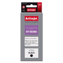 Activejet AB-D60Bk Tintenflasche (Ersatz für Brother BT-D60Bk; Supreme; 100 ml; Schwarz)