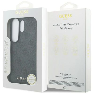 7. Guess 4G Classic Logo Charm MagSafe Hülle für Samsung Galaxy S26 Ultra - Schwarz