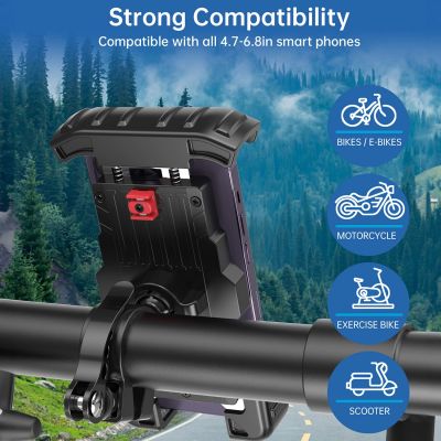 9. Choetech H067 verstellbarer Fahrrad-Telefonhalter – Grau