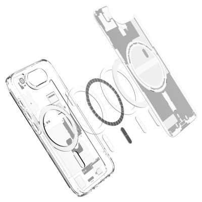 11. Spigen Ultra Hybrid MagSafe Hülle für iPhone 16e / 17e Zero One – Weiß