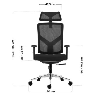 13. Manager 3.3 Schwarzer Drehstuhl