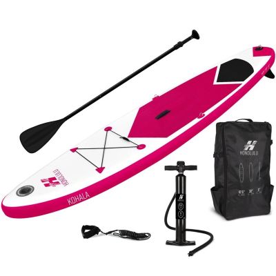 10. SUP-Board-Set 150 kg, aufblasbar, Honolulu, 320 x 76 x 15 cm, rot