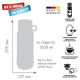 5. ROTPUNKT Glas-Thermoskanne, 1,0 l, HYPERBLUE (GRA