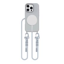 Tech-Protect MagNecklace MagSafe Hülle mit Trageband für iPhone 16 Pro – Grau