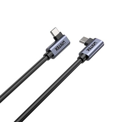 5. UNITEK USB-C-Kabel, abgewinkelt 90°/90°, PD 100W, Stecker/Stecker, 0,5 m
