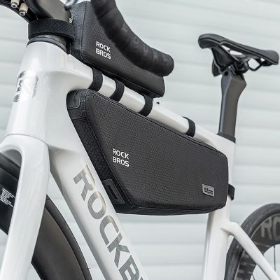 4. Rockbros Fahrradtasche für Rahmen Unter Oberrohr 2.9l - Schwarz