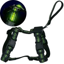 Hundegeschirr mit reflektierendem Band, Größe 44-57 cm, mittel, mit Leine