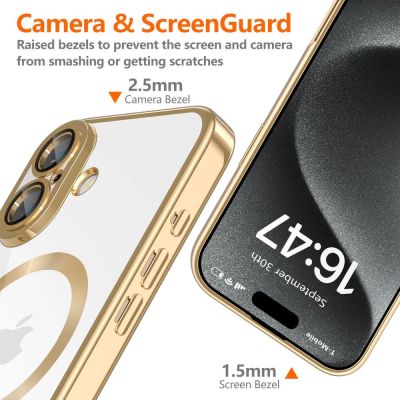 4. Tech-Protect MagFlex MagSafe Hülle für iPhone 16 – Gold