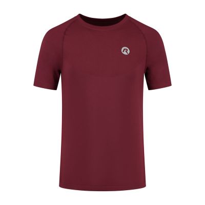 Rogelli ESSENTIAL bordeauxrotes Laufshirt XL