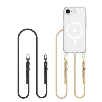 Tech-Protect FlexAir Chain MagSafe Hülle für iPhone 16e / 17e – Schwarz und Beige