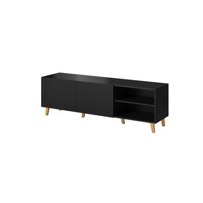 7. TV-Schrank PAFOS 150x40x52 schwarz matt