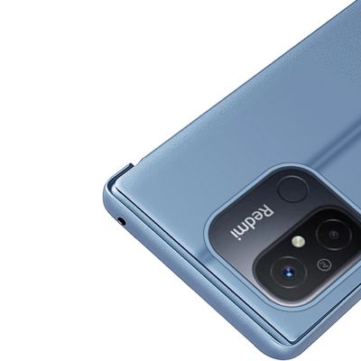 7. Clear View Hülle für Xiaomi Redmi 11A / Poco C55 / Redmi 12C Klapphülle schwarz