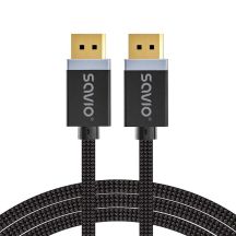 SAVIO KABEL DISPLAYPORT M - DISPLAYPORT M, V1.4, 3M, SCHWARZ, CL-176