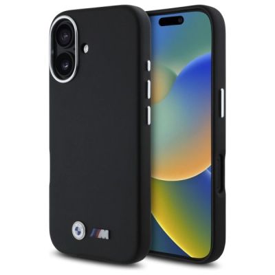 BMW M Smooth Full Wrapped Metal MagSafe Hülle für iPhone 16 – Schwarz