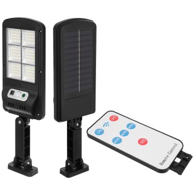 17. Solar-Straßenleuchte mit 120 LEDs + Fernbedienung, Bewegungs- und Dämmerungssensor