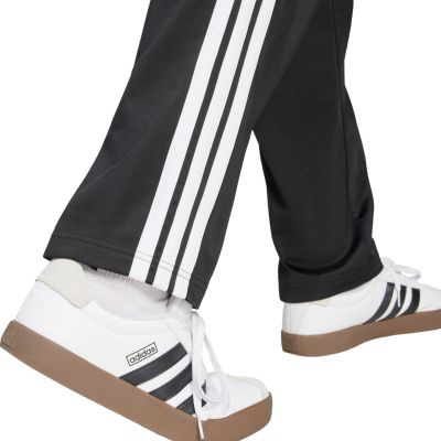 6. adidas Herren-Trikothose mit 3 Streifen, normaler Passform und offenem Saum, Schwarz, JI8802